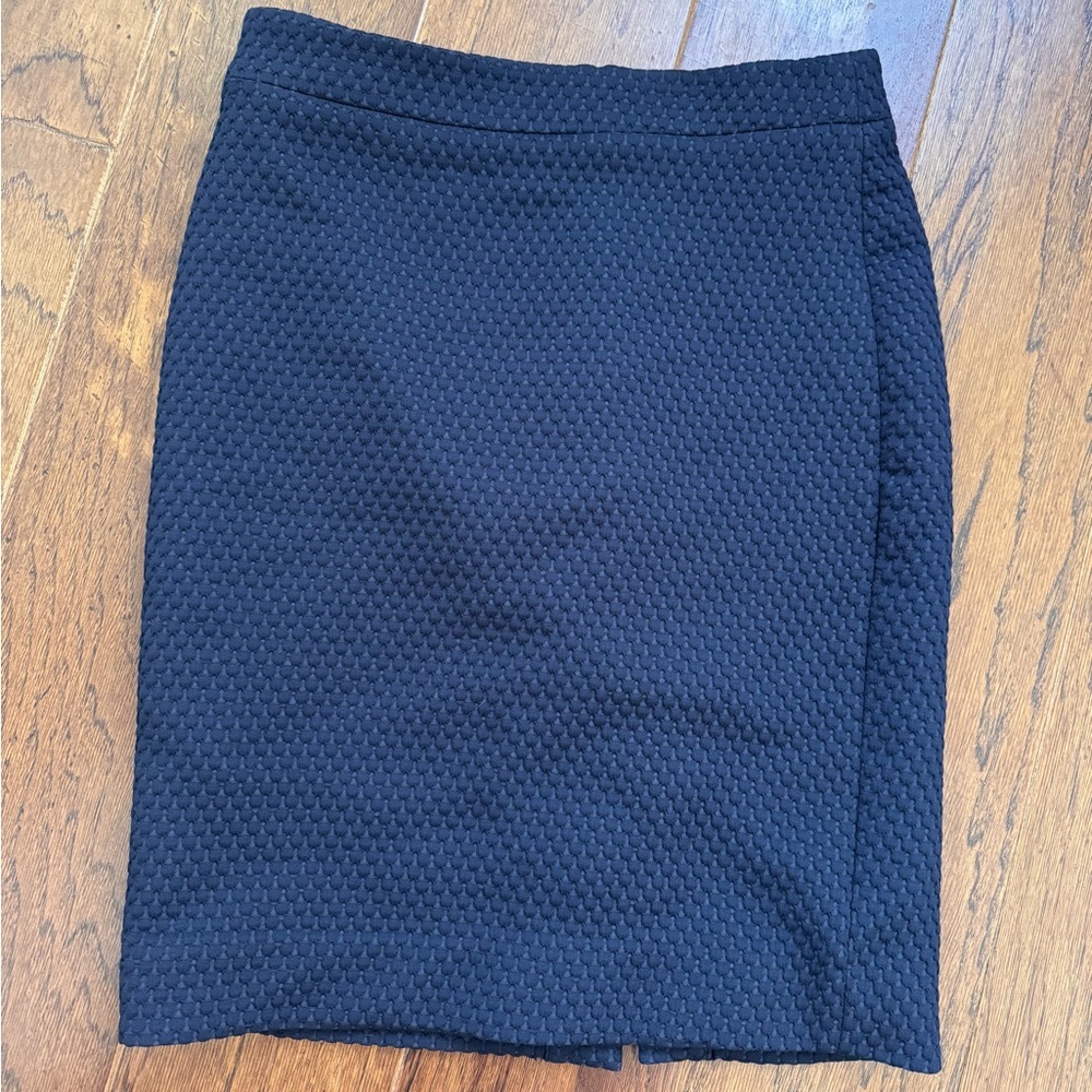 J. Crew Straight Pencil Skirt Women’s Size 2 Navy Lined Knee Length Office